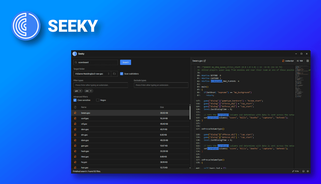 Seeky 1.1.2a release